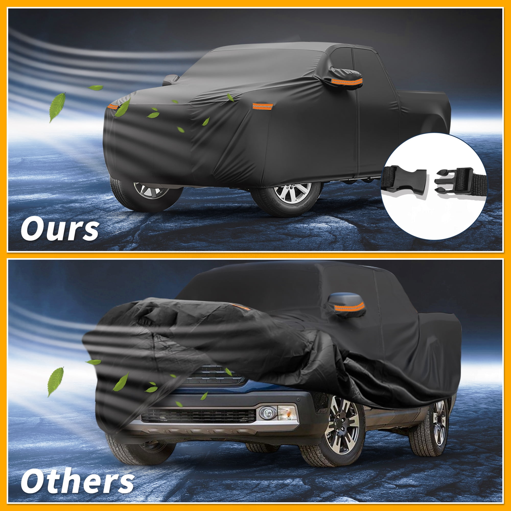 Unique Bargains Durable Waterproof Car Cover Black ["for Honda Ridgeline"]