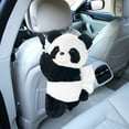 thumbnail image 6 of Steadline Plush Panda Car Tissue Box Holder - Seat Back Hanging Organizer with Secure Buckle for Vehicle and Office Use in Cute Design, 6 of 7