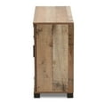 thumbnail image 5 of Baxton Studio Cyrille Modern Farmhouse Rustic 3-Door Shoe Cabinet, 5 of 10