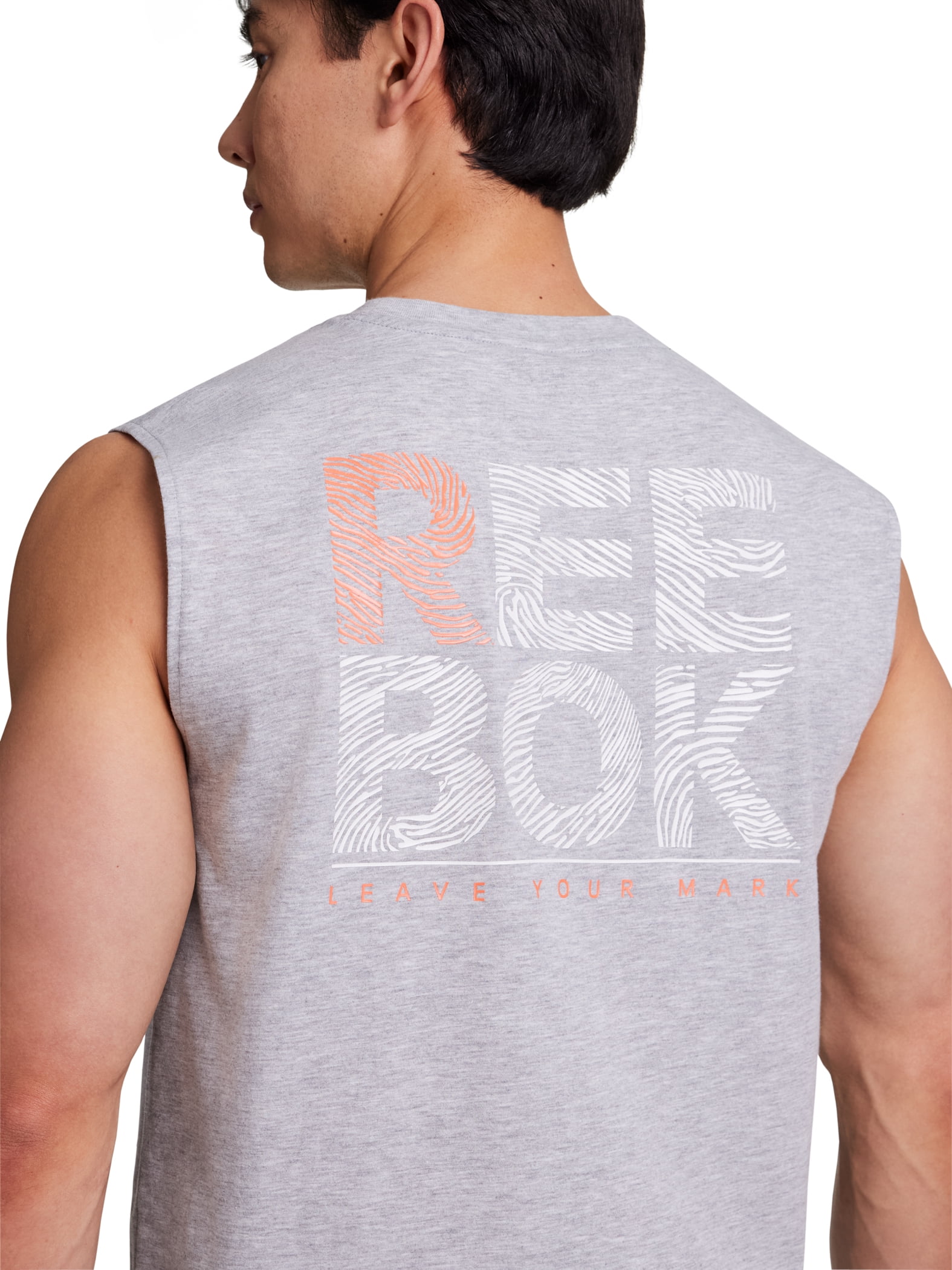 Reebok Men's and Big Men's Trace Sleeveless Graphic Muscle Shirt, Sizes XS-5XL