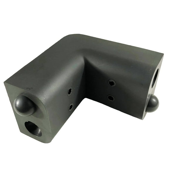 Dock Edge DE1159G Inside Corner Dock Cushion, XL, Charcoal