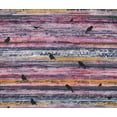 thumbnail image 4 of oneOone Tissu Flex Coton Rose Texture Oiseau & Rayures Matériel de Robe Tissu Imprimé Tissu au Mètre 40 Pouces de Large, 4 of 4