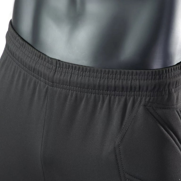 Fldy Kids Boys Goalie Pants Protective Padded Goalkeeper Shorts Soccer Training Sweatpants Pants 11 12