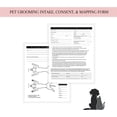 thumbnail image 5 of Pet Grooming Consent and Skin Mapping Groomers Diagram  75 pk, 8.5 x 11 A1  for Mobile Appointment Cards for Matted Fur Cards Dog Groomer New Client Intake Forms, 5 of 6