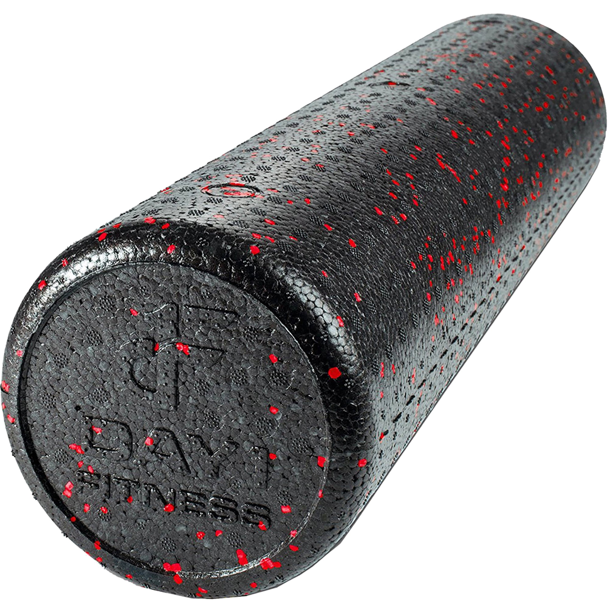 Day1Fitness High Density Muscle Foam Rollers Speckled Red, 24 In