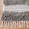 thumbnail image 4 of BNM Farmhouse Wool Geometric Rug, 4' x 6', Grey-Silver, 4 of 7