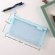 thumbnail image 5 of Bolsa de Malla Transparente para Lápices, Bolsa de Almacenamiento con Cremallera de Gran Capacidad, Bolsa de Lápices Portátil Especial para Exámenes de Estudiantes, Bolsa de Papelería, 5 of 6