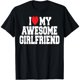 thumbnail image 1 of Camiseta de Mujer para Parejas en San Valentín: "Amo a Mi Increíble Novia" - Regalo para Hombres, 1 of 7