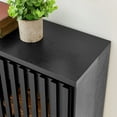 thumbnail image 5 of Noble House Mid-Century Fluted Sideboard Buffet Cabinet with Hollowed Solid Wood Doors, Adjustable Storage, Black, 5 of 9