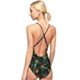 thumbnail image 2 of Superdry Womens Ava Cross Back V Swimsuit, Maya Pineapple, 10, 2 of 7