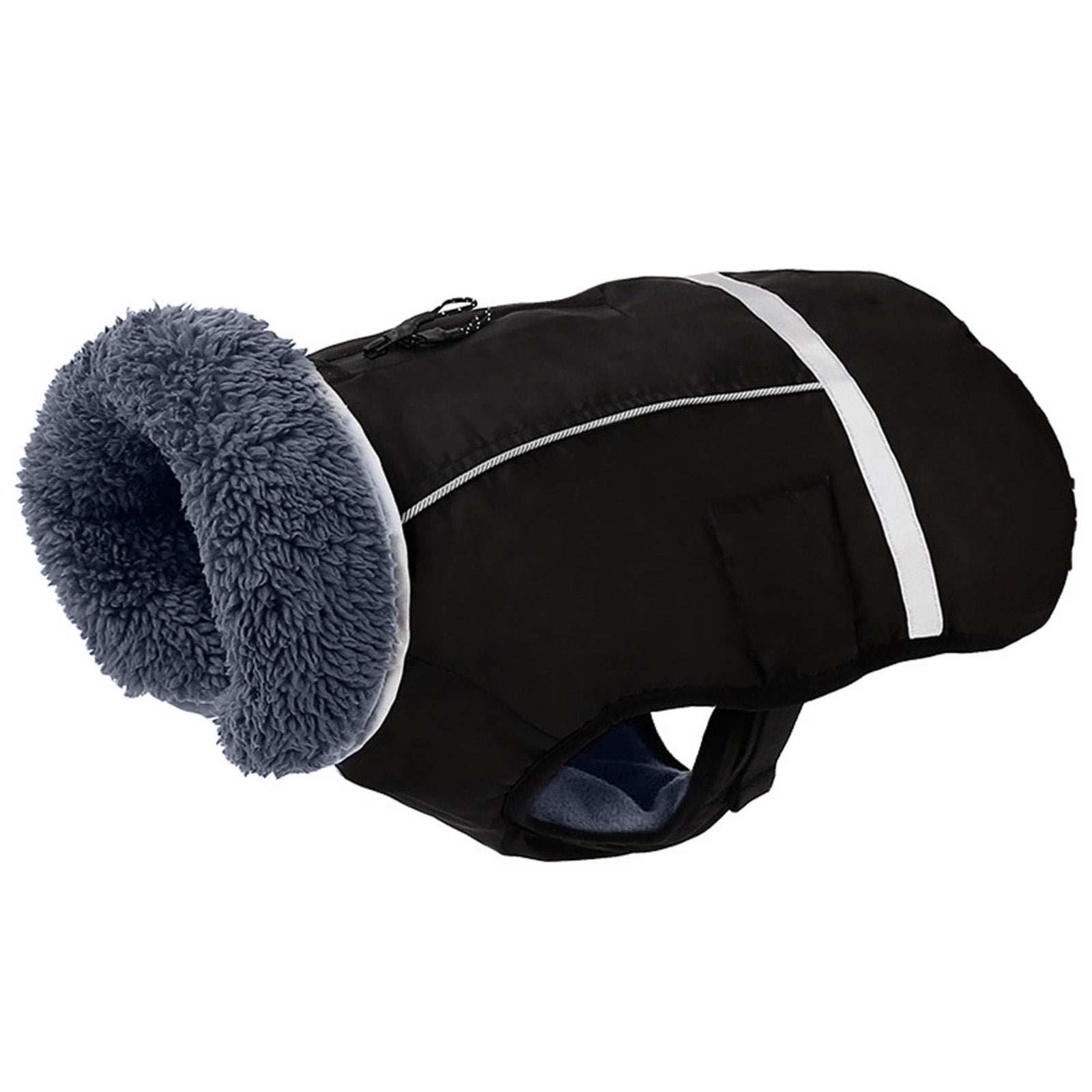 Fleece Turtleneck Dog Jackets Soft Winter Coat Cold Weather Warm Outerwear for Outdoor Walks and Travel
