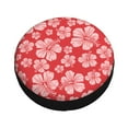 thumbnail image 2 of Kdxio Spare Tire Cover for RV Trailer, Waterproof Wheel Cover,Camper Spare Tire Cover Fit for Rv SUV Truck Travel Trailer 16 inch-Red Hibiscus Flower, 2 of 8