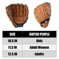thumbnail image 3 of 10.5/11.5/12.5 Inch Outdoor Sport Baseball Glove for Kids Youth Adults Left Hand Baseball Practice Glove, 3 of 5