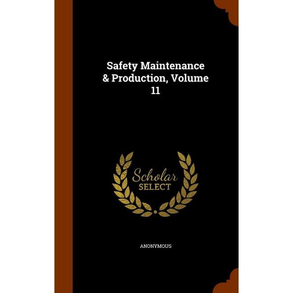 Safety Maintenance & Production, Volume 11 (Hardcover)