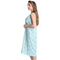 thumbnail image 2 of Just Love Short Sleeve Nightgown Sleep Dress for Women (Blue - Floral Medallion, 5X), 2 of 3
