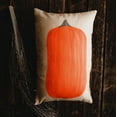 thumbnail image 5 of Primitive Fall Pumpkin Lumbar Pillow Cover | 12x18 Thanksgiving Décor | Fall Decor | Room Decor | Decorative Pillows | Gift for her, 5 of 7