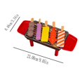 thumbnail image 5 of 35-Piece Play House BBQ Grill Playset Toys, Pretend Kitchen Toys with Simulation Food Grilled Skewers Kebabs&Condiments, Multi-Color Role Play Food Set for Kids 4-8, 5 of 9
