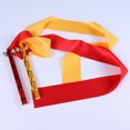 thumbnail image 2 of 2Pcs Handheld Children Gymnastics Ribbon Dance Props Bell Stick for Cheering Squad Kids (Red), 2 of 6
