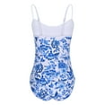 thumbnail image 4 of Gswybco Summer Swimsuits for Women Period Swimwear 1 Piece Crew Neck Bathing Swimwear Spaghetti Strap Beachwear Strappy Back Swimwear with Chest Cushion, 4 of 4
