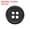 Black, variant on Uxcell 100Pcs 40L Sewing Buttons 1"(25mm) Resin Round Flat 4-Hole Craft Buttons for Sewing Clothing and DIY, Light Green