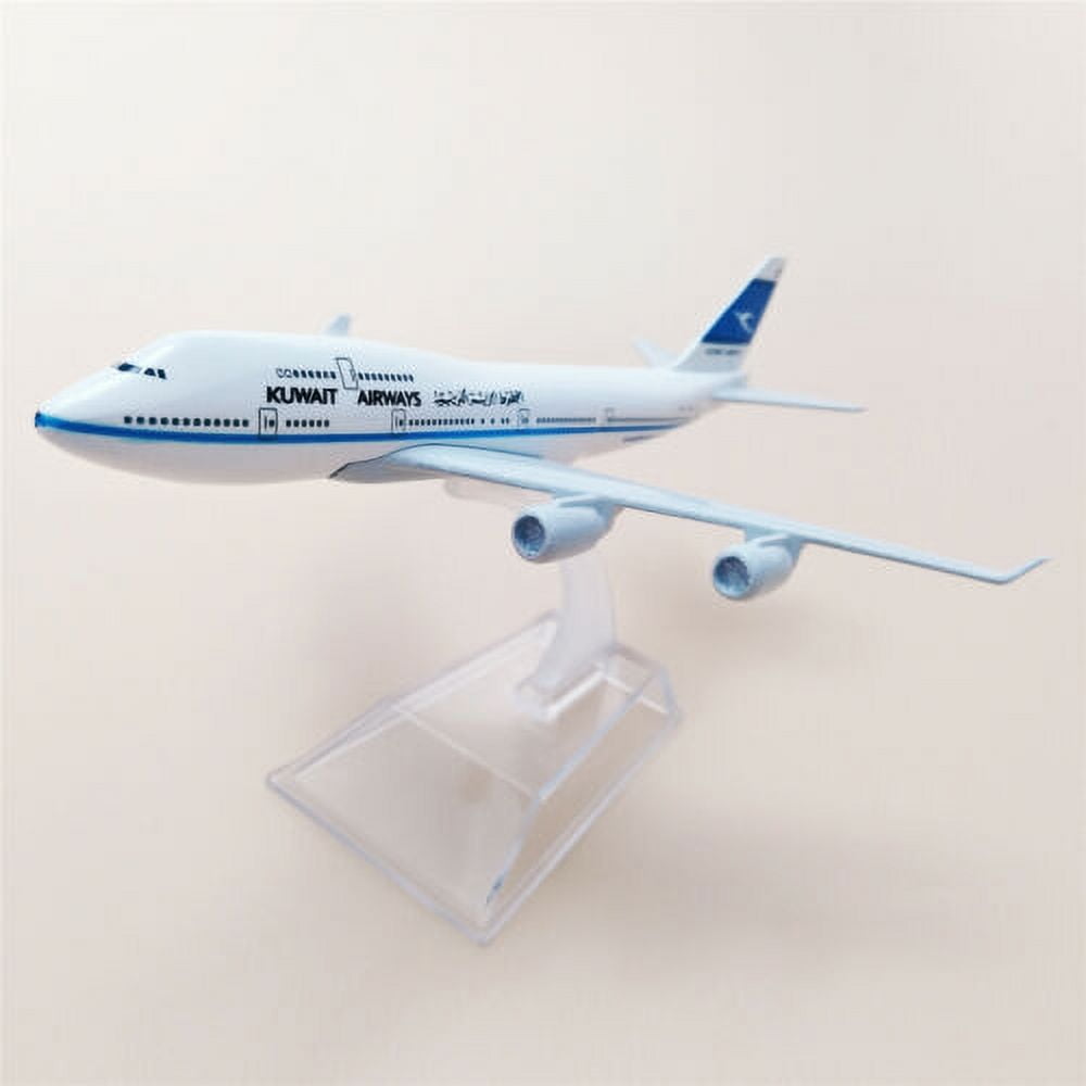 16cm Kuwait Airways Boeing B747-400 Airlines Diecast Airplane Model Plane Alloy
