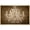 NATURAL, variant on wall26 Framed Canvas Print Wall Art Fancy Brown Pattern White Crystal Chandelier Decorative Lights Digital Art Realism Contemporary Chic Relax/Calm for Living Room, Bedroom, Office - 24"x36"