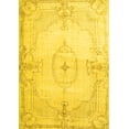 thumbnail image 1 of Ahgly Company Machine Washable Indoor Rectangle Persian Yellow Traditional Area Rugs, 2' x 3', 1 of 4