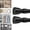 Black, variant on Tension Rod 28-48" Pack of 2, Rust-Resistance Adjustable Spring No Drilling Curtain Tension Rod for Windows Cabinet Wardrobe Closet, 7/8" Diameter, White