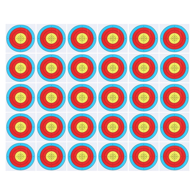 Half Ring Target Paper,30PCS Shooting Paper Thickened Thickened Shooting Paper Arrow Target Paper Exceptional Reliability