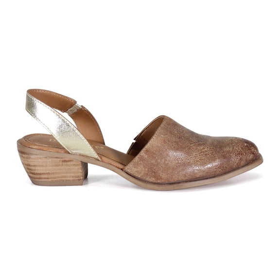 Diba True Womens Pri Ority Metallic Slingback Flats Casual Shoes