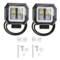 thumbnail image 1 of 20 W 6500K LED Square Light Bar Spotlight DRL Angel Eyes Side Positioning Fog Lights for Trucks Off Road SUV ATV Yellow Aperture, 1 of 5