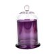 thumbnail image 3 of Candelero de Cúpula de Cristal Cloche, Cúpula de Cristal con Base, Cubierta de Campana de Cristal, Tarro de Vela, Taza para Dulces, Plantas, Exhibició Violeta, 3 of 8
