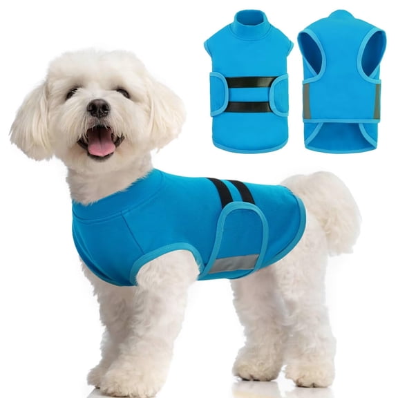 Dog Anxiety Relief Coat,Comfort Anxiety Vest for Dogs,Adjustable Dog Anxiety Calming Wrap for Fireworks,Thunderstorm,Travel,Separation,Anxiety Jacket for Small Dogs