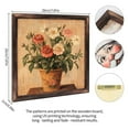 thumbnail image 2 of Floral Pot Arrangement Stilllife Wooden Sign Wall Plaque - Vintage Art Decoration, Wall Decoration - Ideal Gift For Home Decoration, Living Room, Bathroom, Bedroom, Garden, Dining, Bar, Cafe, Festi, 2 of 7