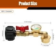 thumbnail image 5 of Ckraxd Propane Refill Adapter Elbow with Gauge and Valve, Solid Brass for 1LB Tank, Easy to Operate, Ideal for Camping and Grilling, 5 of 9