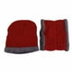 thumbnail image 5 of Gorro de invierno con máscara de poliéster rojo para mujer y hombre, 5 of 15