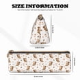 thumbnail image 4 of Naloa Fall Squirrel Print Leather Pencil Case - Portable Big Capacity Pencil Pouch Organizer Bag Stationery Bag for Work & Office Pencil Pen Case, 4 of 5