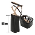 thumbnail image 3 of Sandalias De Tacón Salamandra Negro Para Mujer [SAL85] negro 25.5 MX, 3 of 10