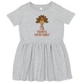 thumbnail image 3 of Inktastic I Am Thankful for My Family Turkey Thanksgiving Girls Toddler Dress, 3 of 5