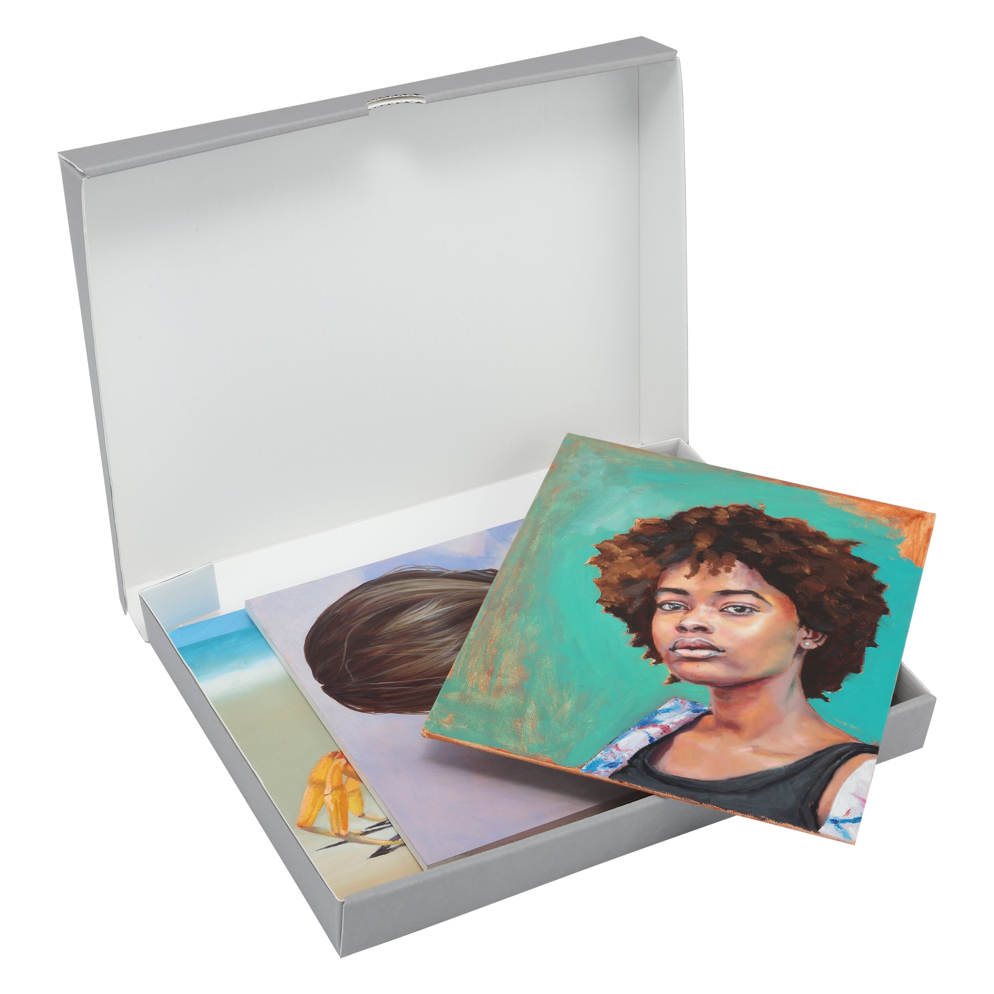 Jerry's Artarama Viewpoint Archival Storage Box (12x12) - Preserve Your Art, Easy to Assemble, Perfect for Photos, Artwork, Prints, and Record Storage