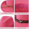 thumbnail image 5 of Wowstyle Women's or Men's Rose Cowboy Hat with Adjustable Leather Hat Band Cowboy Rodeo Outfit Valentine's Day, 5 of 7