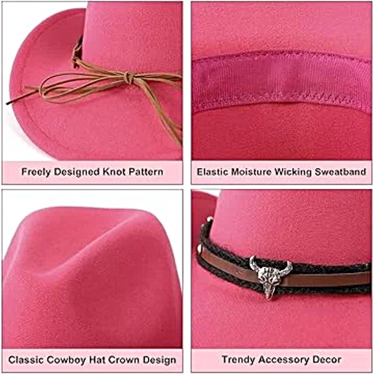 6129 Rose Cowboy Hats For Men & Women With Western Hat Bands, Ideal For Rodeo Wowstyle Women main image 2