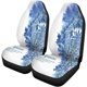 thumbnail image 2 of Juego de 2 Fundas de Asiento de Coche ABPHQTO Azul Namaste Yoga Ornamental Mujer, 2 of 4