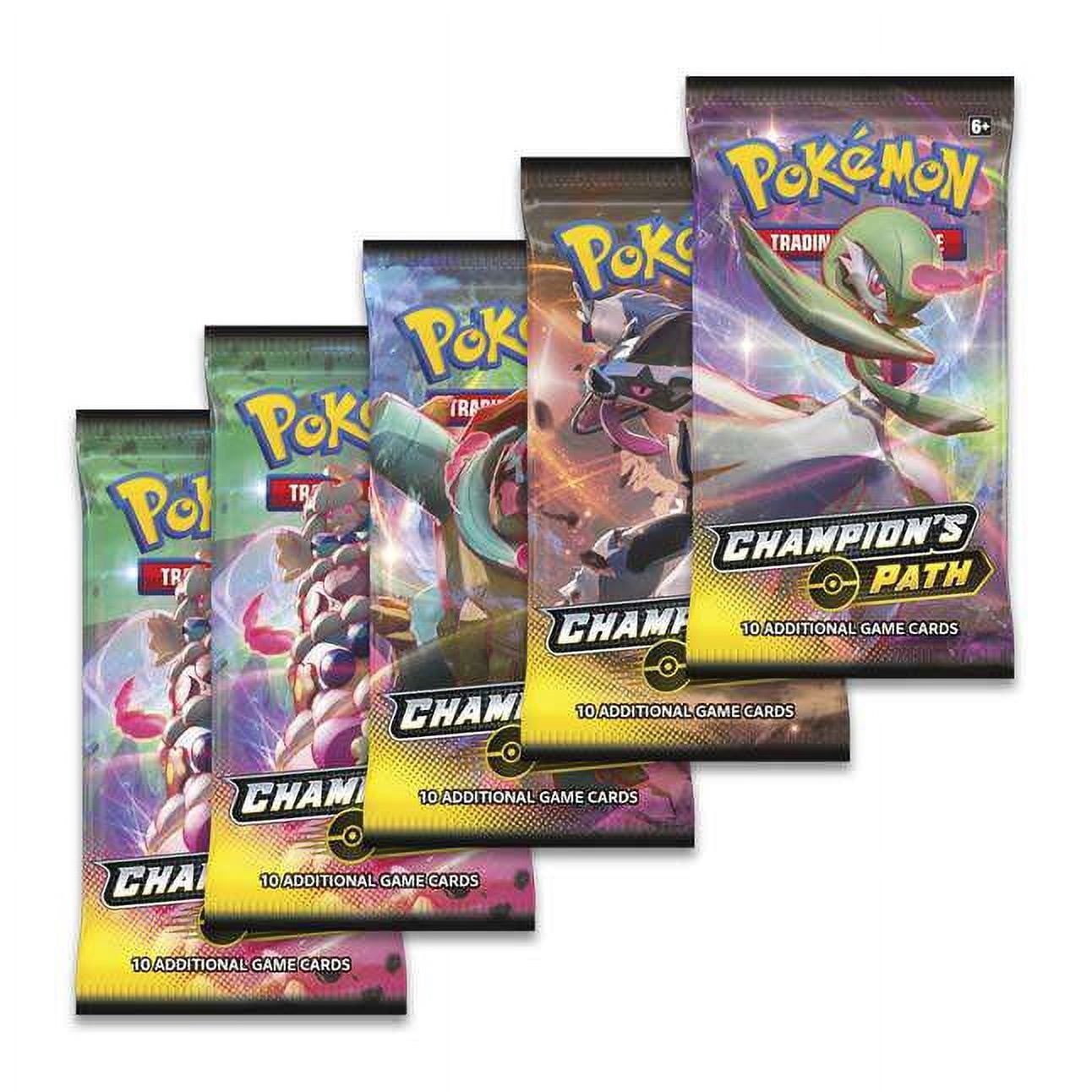 Pokemon Champion's Path Stow-On-Side Special Pin Collection (5 Booster Packs, 2 Promo Cards & 2 Pins!)