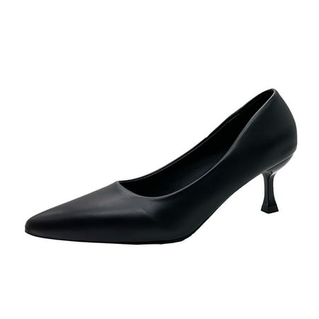 

Women S Pumps Fashion Summer Women Pumps Pointed Toe Solid Color Shallow Mouth Comfortable Mid Heel Womens Shoes Pu 39