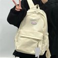thumbnail image 1 of Mochila escolar de gran capacidad para estudiantes, bolsa de hombro, mochilas de viaje de nailon, Kawaii, Color caramelo, con cremallera diaria, 1 of 5