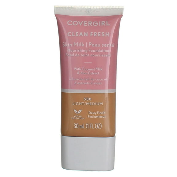 CoverGirl Clean Fresh Skin Milk Foundation, Light/Medium 550, 1 fl oz