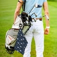 thumbnail image 5 of Easygdp Party Shark Cute Golf Towel 24x16in for Men and Women with Carabiner Clip for Easy Attachment, 5 of 8