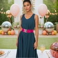 thumbnail image 2 of SRZYMJ Womens Elastic Waist Belt for Stretch Glitter Sash Dress Adjustable Fashion Belt, 2 of 4