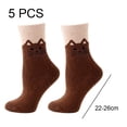 thumbnail image 2 of Calcetines de lana calcetines cálidos retro calcetines cómodos gruesos, 2 of 5